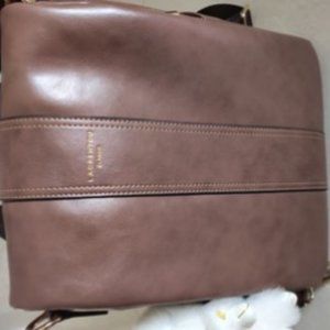 Multi purpose travel anti-theft Leather Backpack